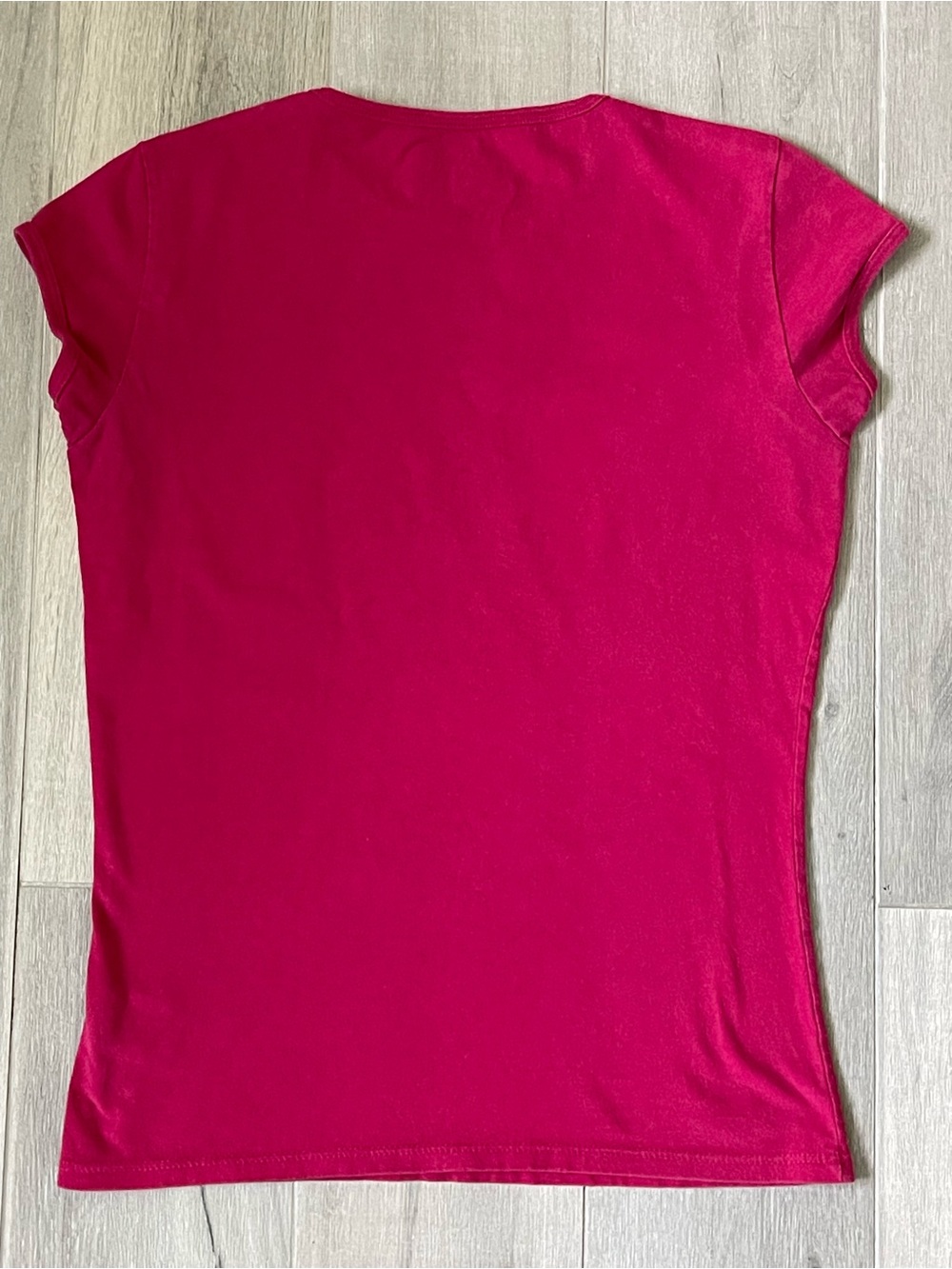 Armani Exchange AX Pink Logo Graphic Tee Rhinestone Accent Women’s Medium - Picture 3 of 9